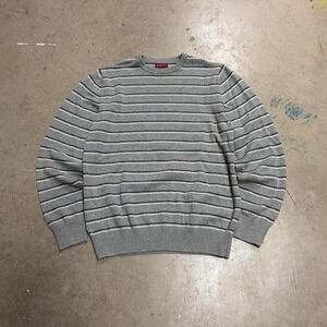 2000s striped boxy sweater